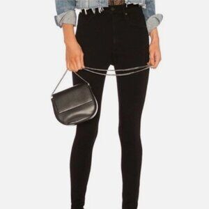 NWT Citizens of Humanity Chrissy Jeans Plush Black Size 25